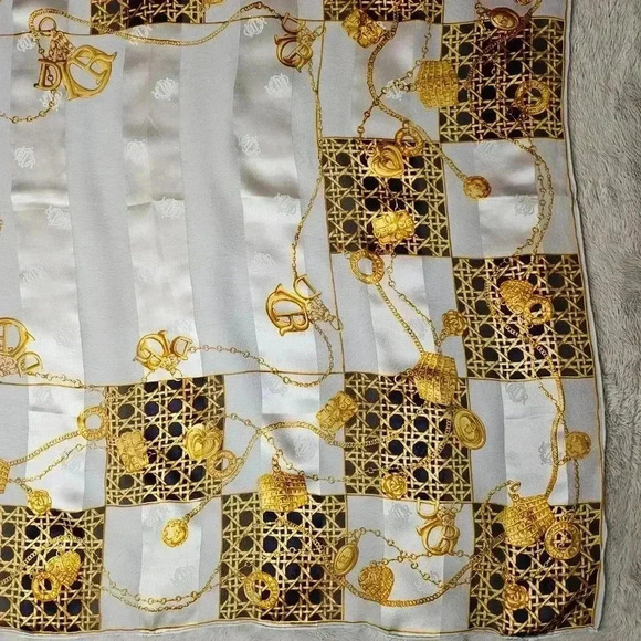 Christian Dior Silk Shawl Scarf - Picture 12 of 16